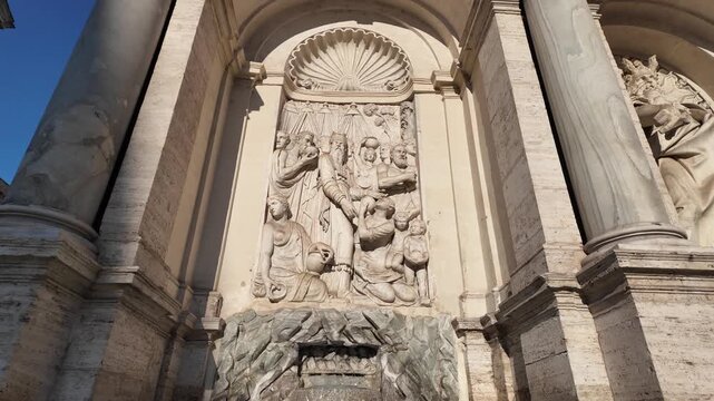 The Fountain of Moses, also known as Fontana dell&rsquo;Acqua Felice in Rome