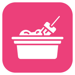 Cleaning Tub icon vector image. Can be used for Cleaning and Dusting.
