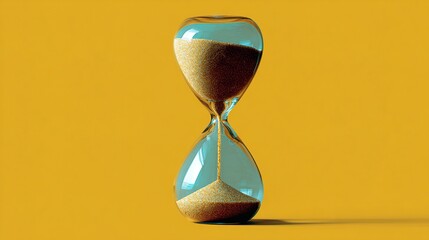 contradictory. An hourglass with sand flowing both ways, illustrating conflicting health guidance in a surreal way. wellbeing guides.