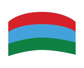 Karelia Flag National Europe Flag Symbol Icon Vector Illustration Abstract Design Element