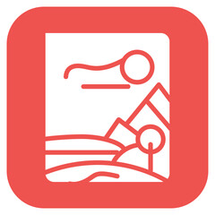 Park Brochure icon vector image. Can be used for Amusement Park.