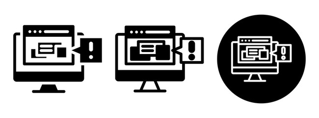 Adware Icon Collection Glyph & Mixed Style