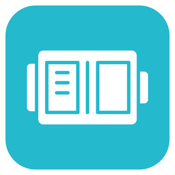 Medium Battery icon vector image. Can be used for Battery and Power.