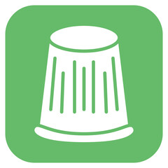 Thimble icon vector image. Can be used for Art and Craft Supplies.