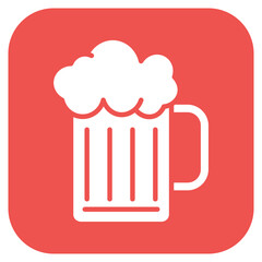 Pint of Beer icon vector image. Can be used for Oktoberfest.