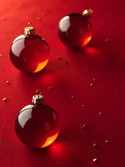 minimalist composition glass baubles arranged artfully matching velvet backdrop illuminated warm soft