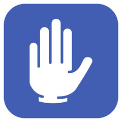 Biometric Hand icon vector image. Can be used for Biometrics.