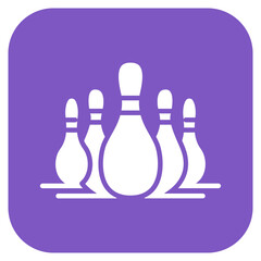 Bowling icon vector image. Can be used for Bowling.