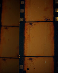 Medium format color film frame. Blank large format blank film negative or picture frame, free photo space.	