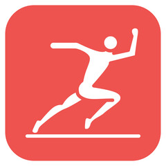 Athlete icon vector image. Can be used for Diversity.