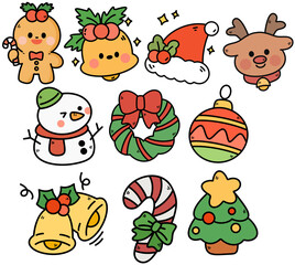 크리스마스 캐릭터 세트 