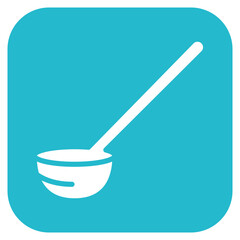 Ladle icon vector image. Can be used for Mettalurgy.