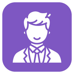Male Finance Officer icon vector image. Can be used for Trading.