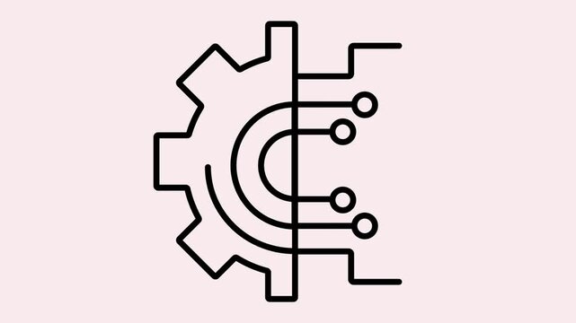 Automated system powered by AI performs tasks autonomously, optimizing workflows and improving efficiency through intelligent algorithms and machine learning.