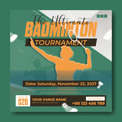 Tennis classes advertisement with a smiling male coach holding a racket and ball