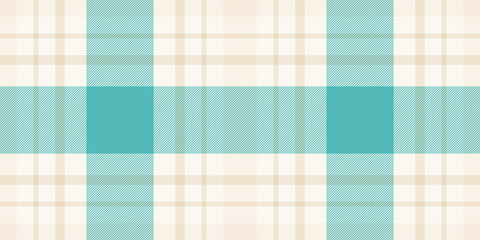 Geometric plaid texture tartan, flowing check seamless textile. Harvest background pattern vector fabric in sea shell and light colors.