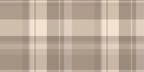 Beige plaid background. Subtle, elegant pattern ideal for textiles, design projects, or overlays. Evokes warmth and sophisticated simplicity.