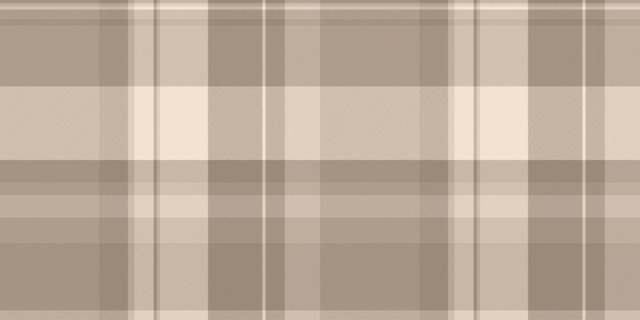 Beige plaid background. Subtle, elegant pattern ideal for textiles, design projects, or overlays. Evokes warmth and sophisticated simplicity.