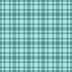 Scotland plaid fabric vector, costume check tartan textile. Popular pattern background seamless texture in cyan and light colors.