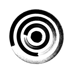 Paintbrush vector illustration target symbol on white background