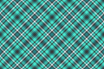 Classic tartan pattern in turquoise, grey and white. Perfect for backgrounds, textiles, apparel design,  winter holiday themes.  Versatile for modern  traditional looks.