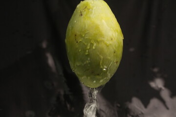 green mango on the water