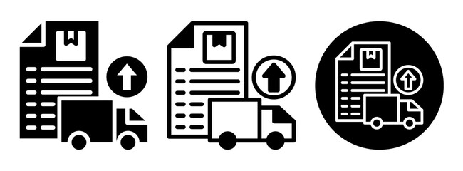 Export License Icon Collection Glyph & Mixed Style