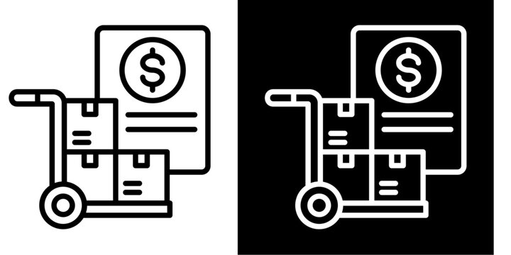 Purchase Order   Icon Set White Style Collection