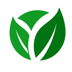 green leaf symbol