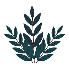A set of isolated laurel wreath vector illustrations featuring leaf, plant, and floral design elements for decoration and symbol art