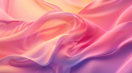 Obraz premium Colorful flowing gradient wave background with smooth light and soft fluid motion
