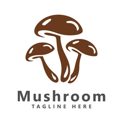 Mushroom logo vector design template
