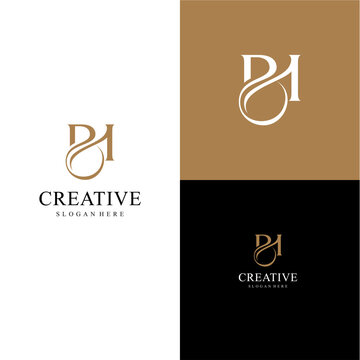 The BH initial logo looks classic and elegant.