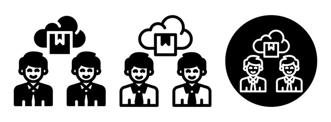 Sales Force Icon Collection Glyph & Mixed Style