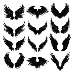 angel wing silhouette