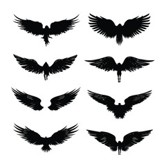 angel wing silhouette