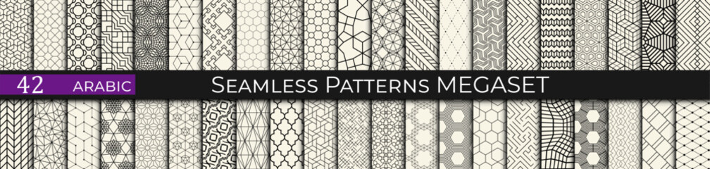 Arabesque Lines &ndash; Seamless Geometric Arabic Patterns with Elegant Linear Design