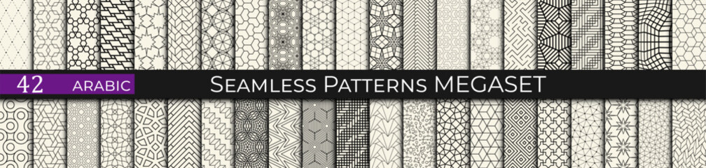 Arabesque Lines &ndash; Seamless Geometric Arabic Patterns with Elegant Linear Design