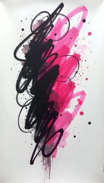 Sebuah karya seni berukuran besar yang berada pada permukaan putih.
