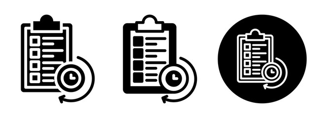 Future Planning Icon Collection Glyph & Mixed Style