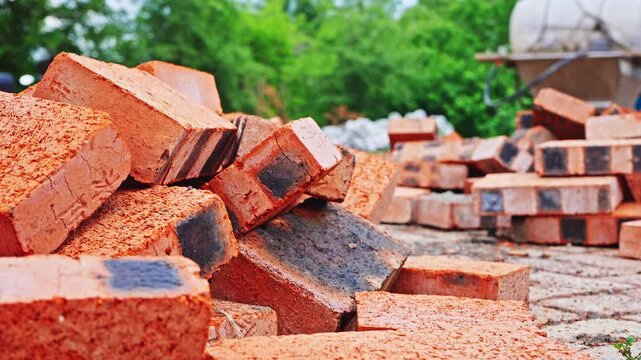 Traditional Chinese red bricks