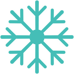 Illustration of blue snowflake 