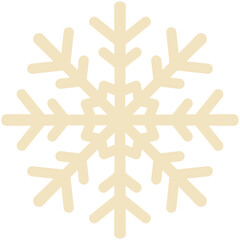 illustration of a white snowflake icon 