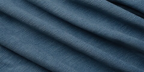 Fototapeta premium Denim Fabric Texture Background with Folded Pattern