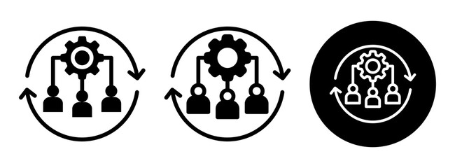 Human Resource Icon Collection Glyph & Mixed Style