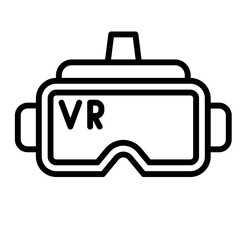 VR Line Color Icon