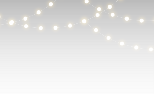Christmas light garland glowing festive decoration pattern. - Powered by Adobe