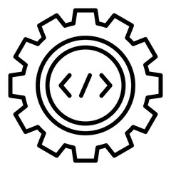 Code Settings Line Color Icon