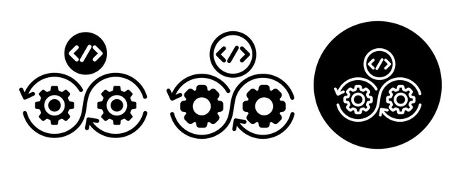 Devops Icon Collection Glyph & Mixed Style