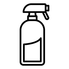 Cleaning Spray Line Color Icon
